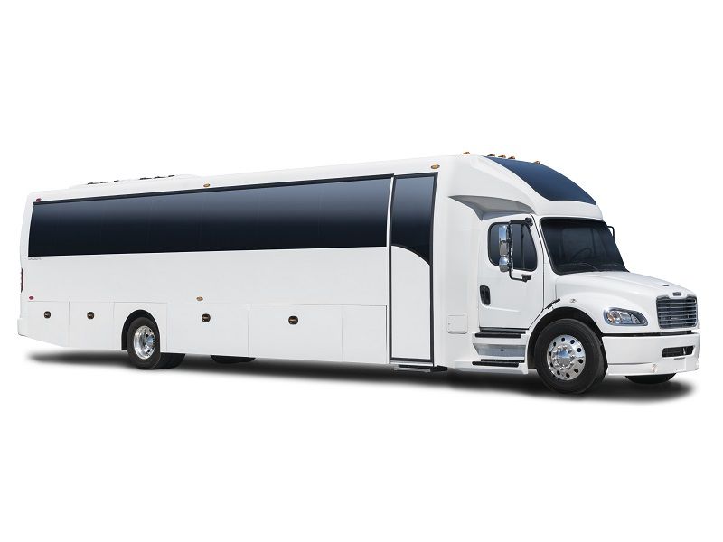 Chicago Mini Coach Bus - Up to 57 Passenger 52 Passenger Super Coach Bus with Restroom